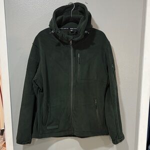 Men's Dark Green Performance Fleece Jacket